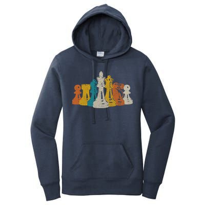 Chess Vintage Retro Chess Player Women's Pullover Hoodie