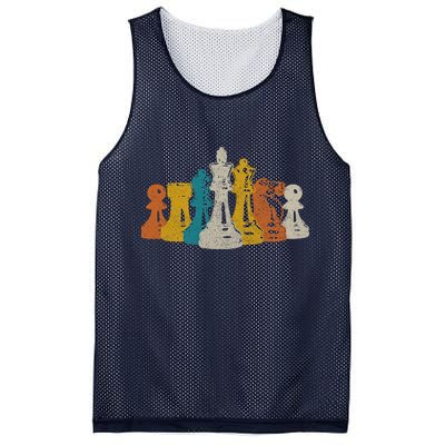 Chess Vintage Retro Chess Player Mesh Reversible Basketball Jersey Tank