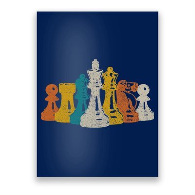 Chess Vintage Retro Chess Player Poster