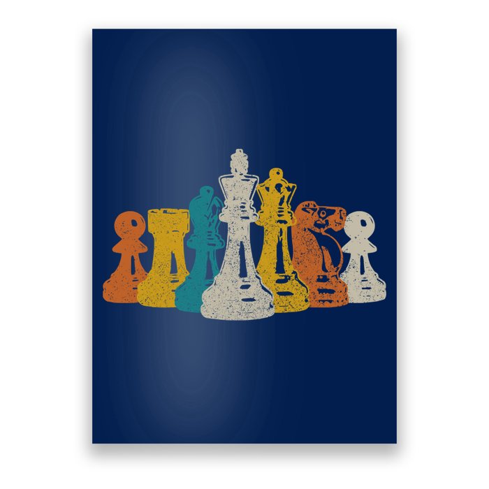 Chess Vintage Retro Chess Player Poster