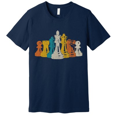 Chess Vintage Retro Chess Player Premium T-Shirt