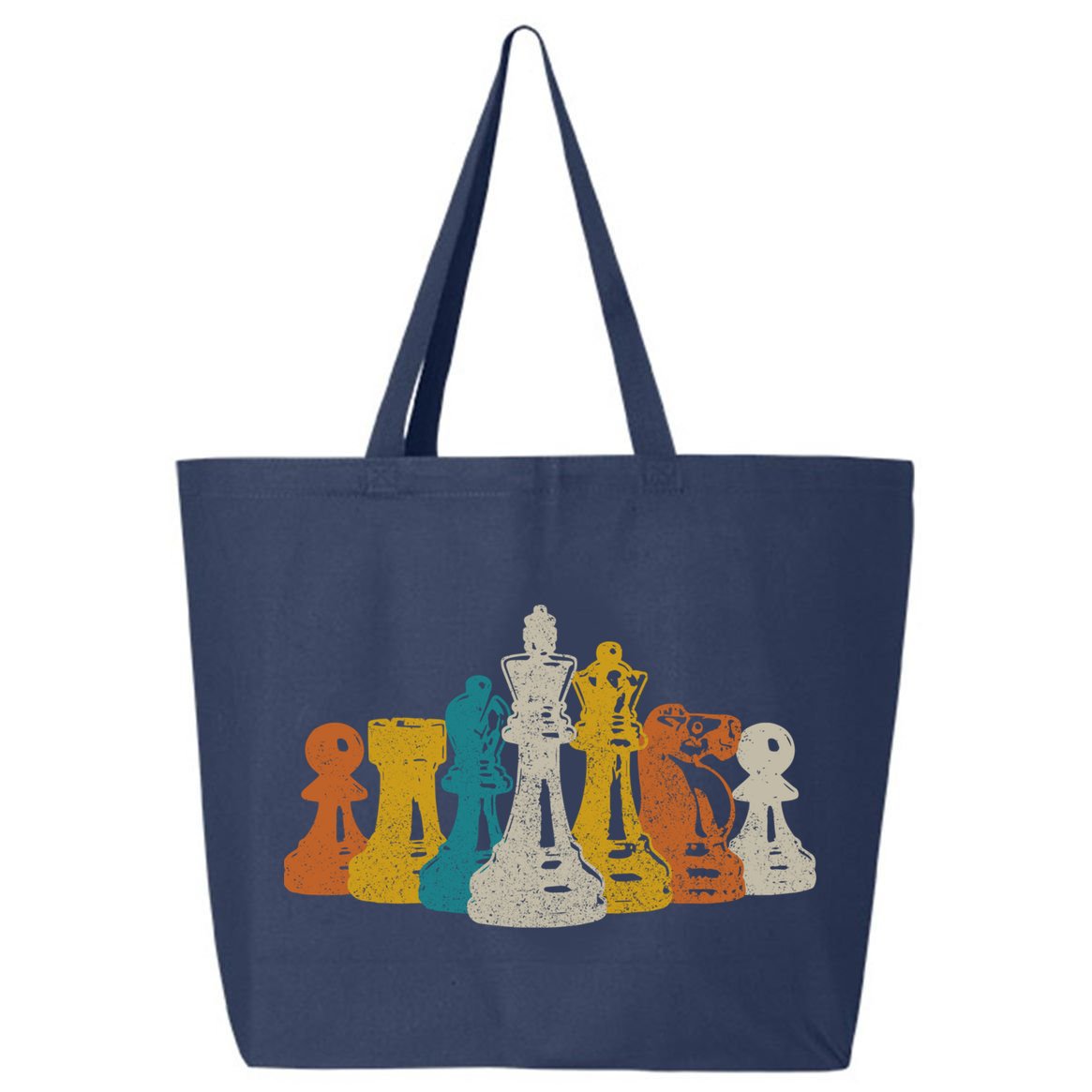 Chess Vintage Retro Chess Player 25L Jumbo Tote