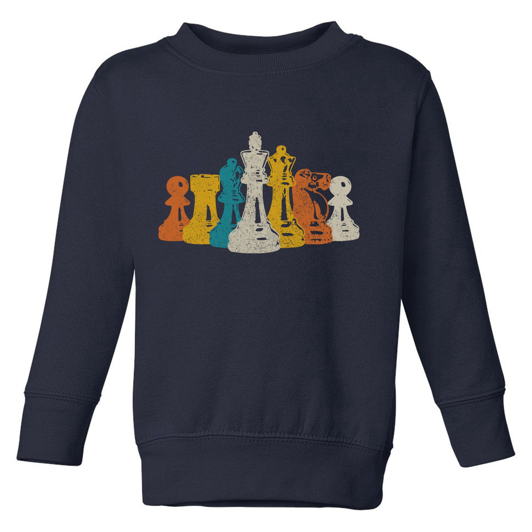 Chess Vintage Retro Chess Player Toddler Sweatshirt
