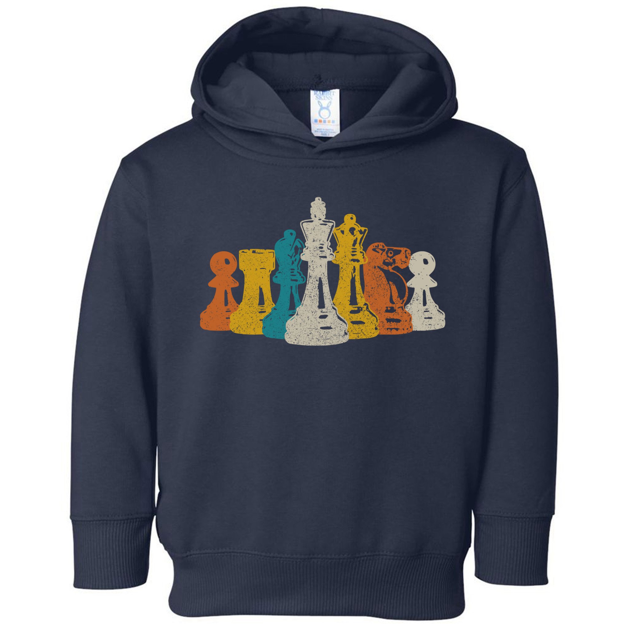 Chess Vintage Retro Chess Player Toddler Hoodie
