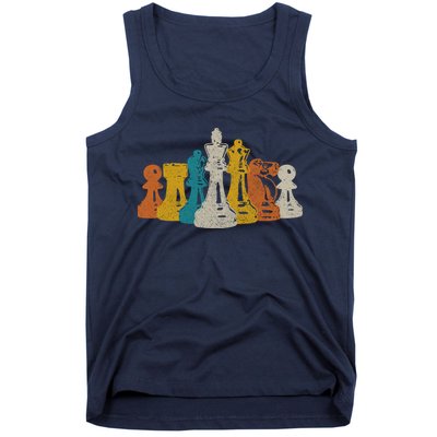 Chess Vintage Retro Chess Player Tank Top