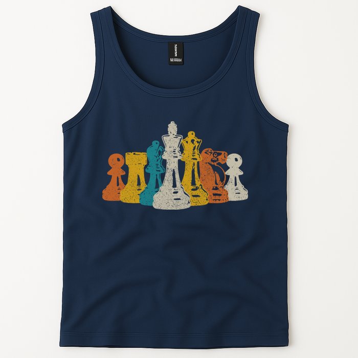 Chess Vintage Retro Chess Player Tank Top