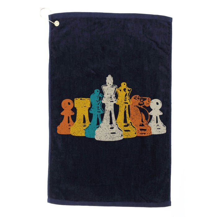 Chess Vintage Retro Chess Player Golf Towel
