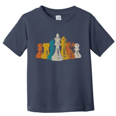 Chess Vintage Retro Chess Player Toddler T-Shirt