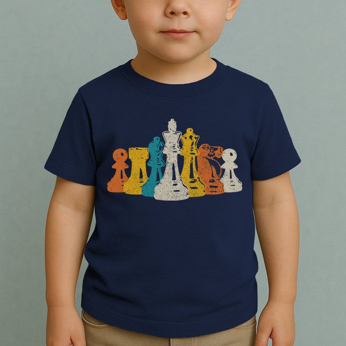 Chess Vintage Retro Chess Player Toddler T-Shirt