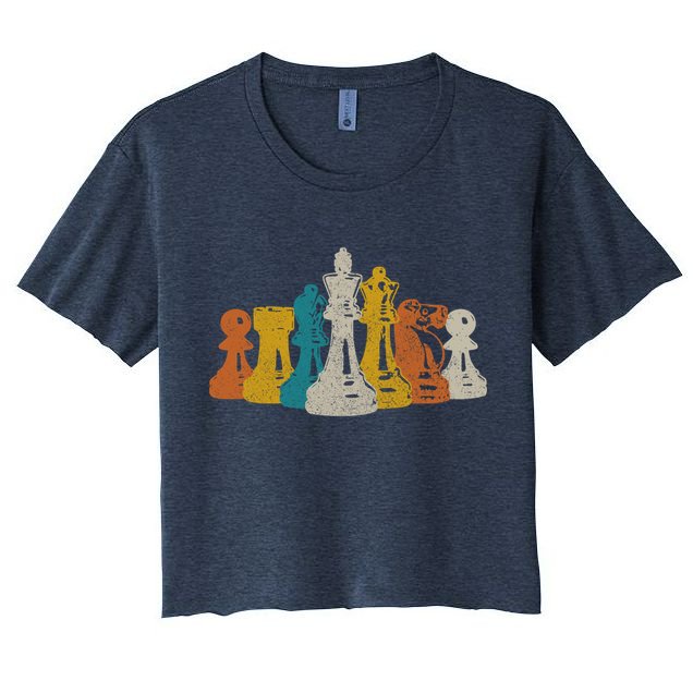 Chess Vintage Retro Chess Player Crop Top