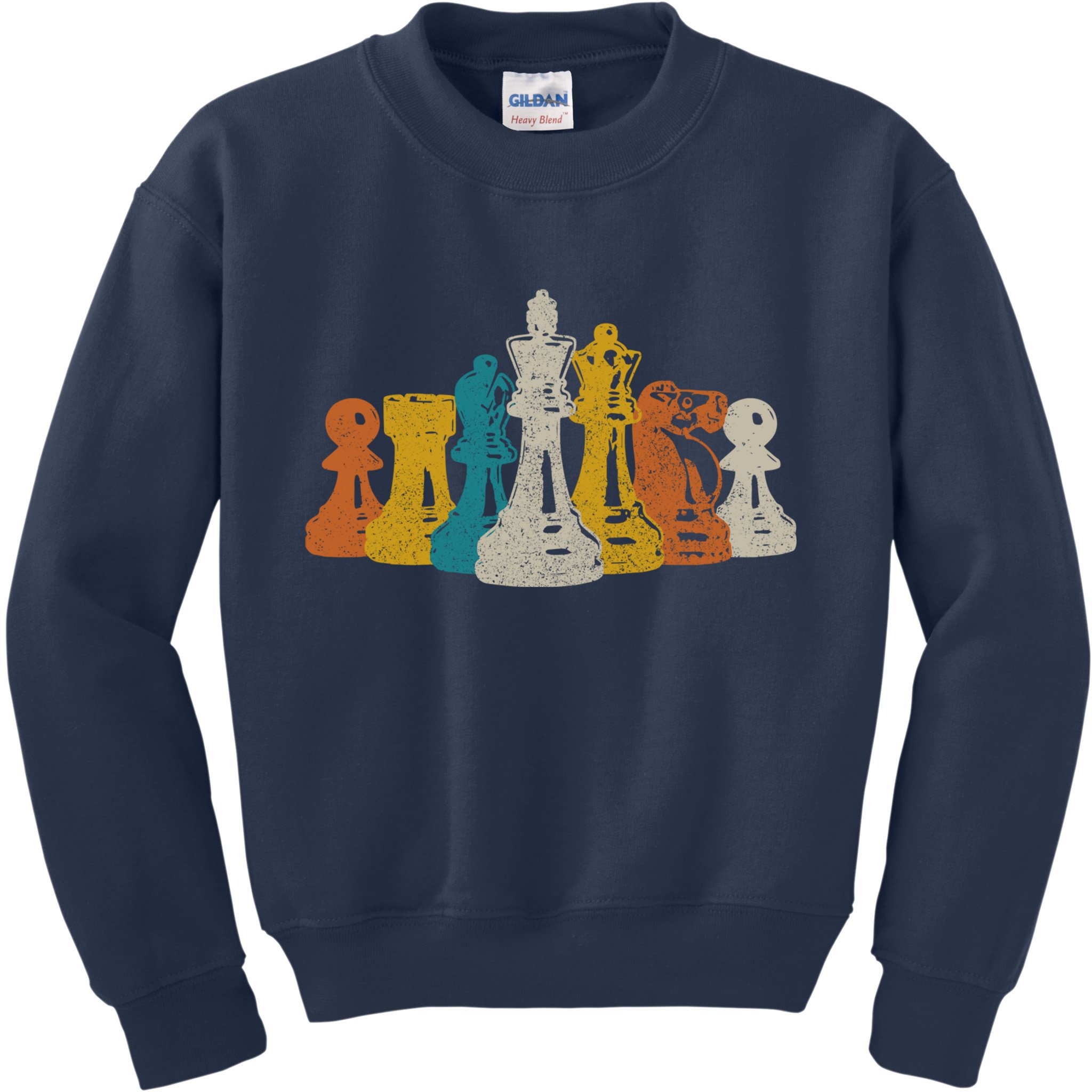 Chess Vintage Retro Chess Player Kids Sweatshirt