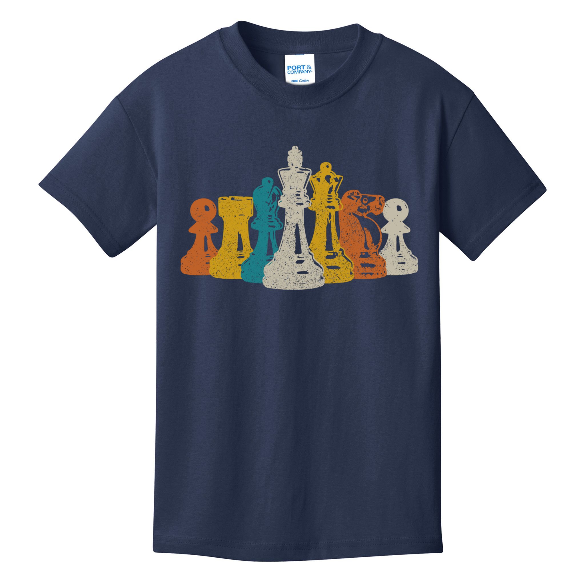 Chess Vintage Retro Chess Player Kids T-Shirt