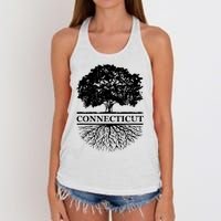 Connecticut Vintage Roots Outdoors Souvenir Women's Knotted Racerback Tank