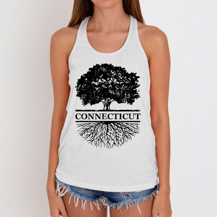 Connecticut Vintage Roots Outdoors Souvenir Women's Knotted Racerback Tank