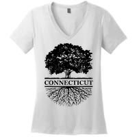 Connecticut Vintage Roots Outdoors Souvenir Women's V-Neck T-Shirt