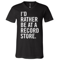 Cool Vinyl Records Gift For Vinyl Record Store Lovers V-Neck T-Shirt