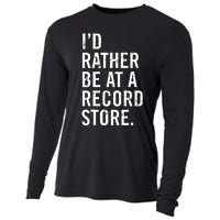 Cool Vinyl Records Gift For Vinyl Record Store Lovers Cooling Performance Long Sleeve Crew