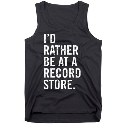 Cool Vinyl Records Gift For Vinyl Record Store Lovers Tank Top