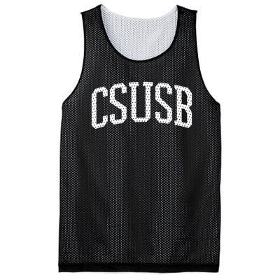 CSUSB Vintage Retro College Athletic Sports Mesh Reversible Basketball Jersey Tank