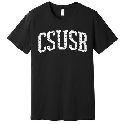 CSUSB Vintage Retro College Athletic Sports Premium T-Shirt