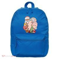 Christmas Vibes Retro Groovy Smile Face Santa Claus Cookie Gift 16 in Basic Backpack