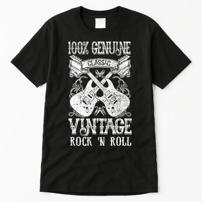 Classic Vintage Rock 'N Roll Funny Music Guitars Gift Tall T-Shirt