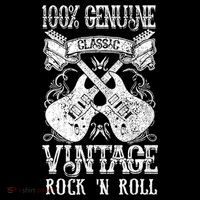 Classic Vintage Rock 'N Roll Funny Music Guitars Gift Flatbill Hat