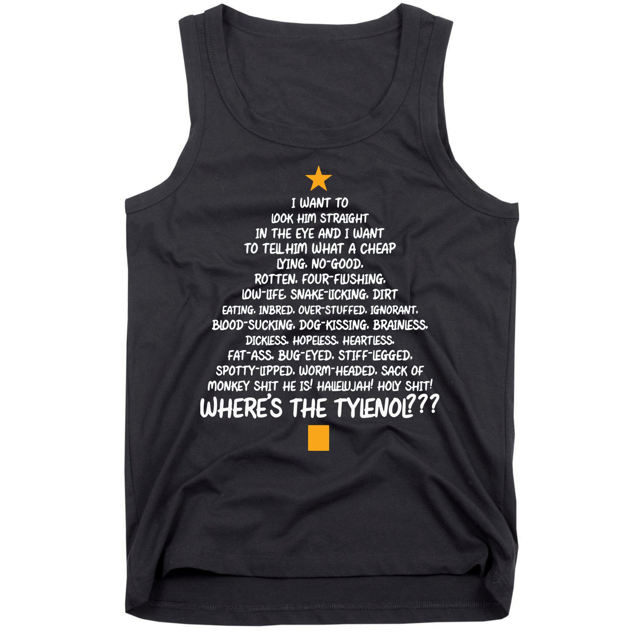 Christmas Vacation Rant Christmas Tree Tank Top