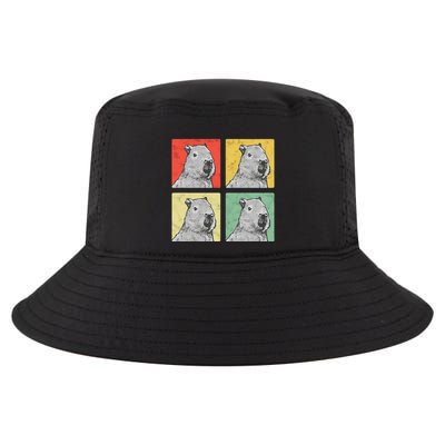Capybara Vintage Rodent Grasseater Capybara Cool Comfort Performance Bucket Hat