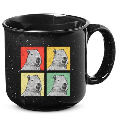 Capybara Vintage Rodent Grasseater Capybara 15oz Campfire Ceramic Mug