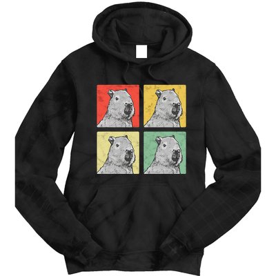 Capybara Vintage Rodent Grasseater Capybara Tie Dye Hoodie