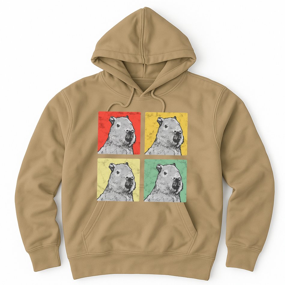 Capybara Vintage Rodent Grasseater Capybara Hoodie
