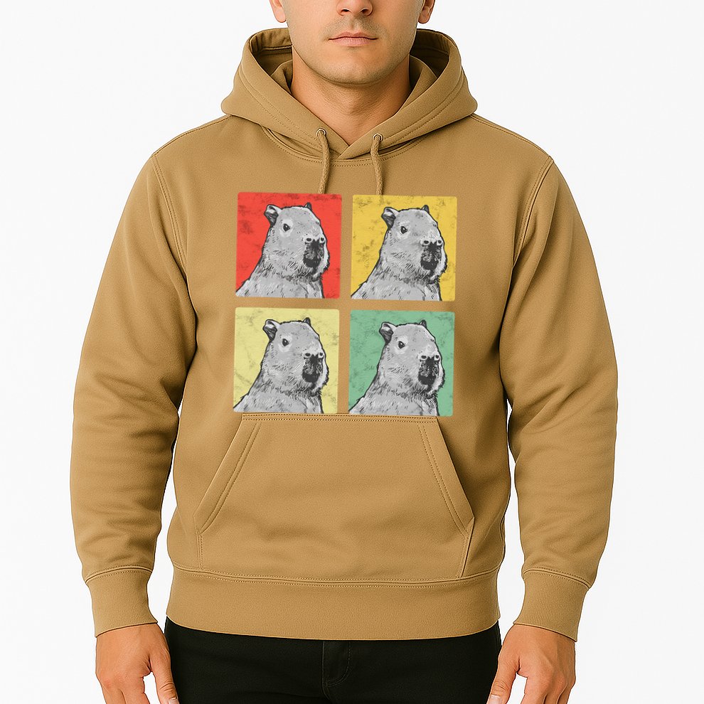 Capybara Vintage Rodent Grasseater Capybara Hoodie