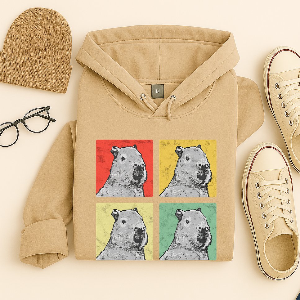 Capybara Vintage Rodent Grasseater Capybara Hoodie