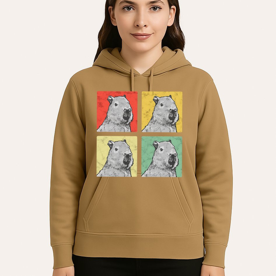 Capybara Vintage Rodent Grasseater Capybara Hoodie