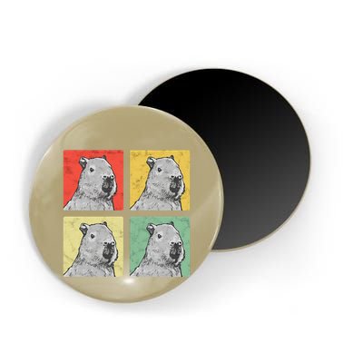 Capybara Vintage Rodent Grasseater Capybara Magnet
