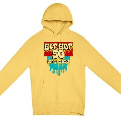 Celebration Vinyl Retro 50 Years Of Hip Hop 50th Anniversary Gift Premium Pullover Hoodie