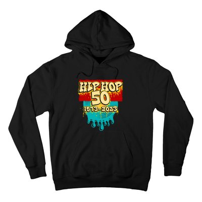 Celebration Vinyl Retro 50 Years Of Hip Hop 50th Anniversary Gift Hoodie