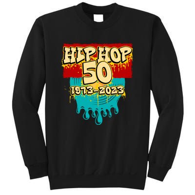 Celebration Vinyl Retro 50 Years Of Hip Hop 50th Anniversary Gift Sweatshirt