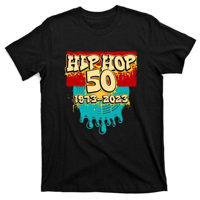 Celebration Vinyl Retro 50 Years Of Hip Hop 50th Anniversary Gift T-Shirt