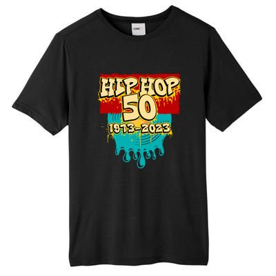 Celebration Vinyl Retro 50 Years Of Hip Hop 50th Anniversary Gift Tall Fusion ChromaSoft Performance T-Shirt