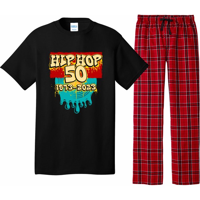 Celebration Vinyl Retro 50 Years Of Hip Hop 50th Anniversary Gift Pajama Set