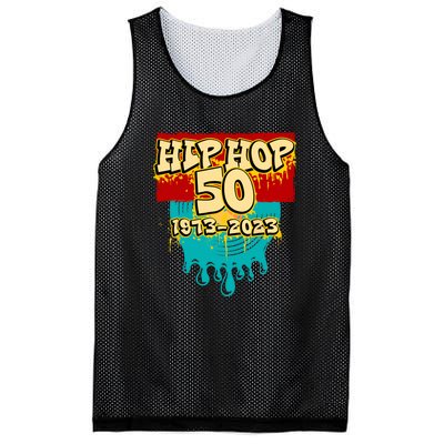 Celebration Vinyl Retro 50 Years Of Hip Hop 50th Anniversary Gift Mesh Reversible Basketball Jersey Tank