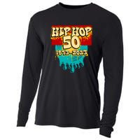 Celebration Vinyl Retro 50 Years Of Hip Hop 50th Anniversary Gift Cooling Performance Long Sleeve Crew