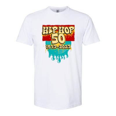 Celebration Vinyl Retro 50 Years Of Hip Hop 50th Anniversary Gift Softstyle CVC T-Shirt