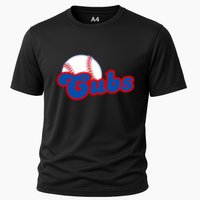 Cubs Vintage Retro Last Name Personalized Apparel Cubs Lover Performance Shirt