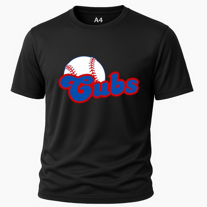 Cubs Vintage Retro Last Name Personalized Apparel Cubs Lover Performance Shirt