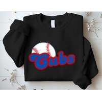 Cubs Vintage Retro Last Name Personalized Apparel Cubs Lover Sweatshirt