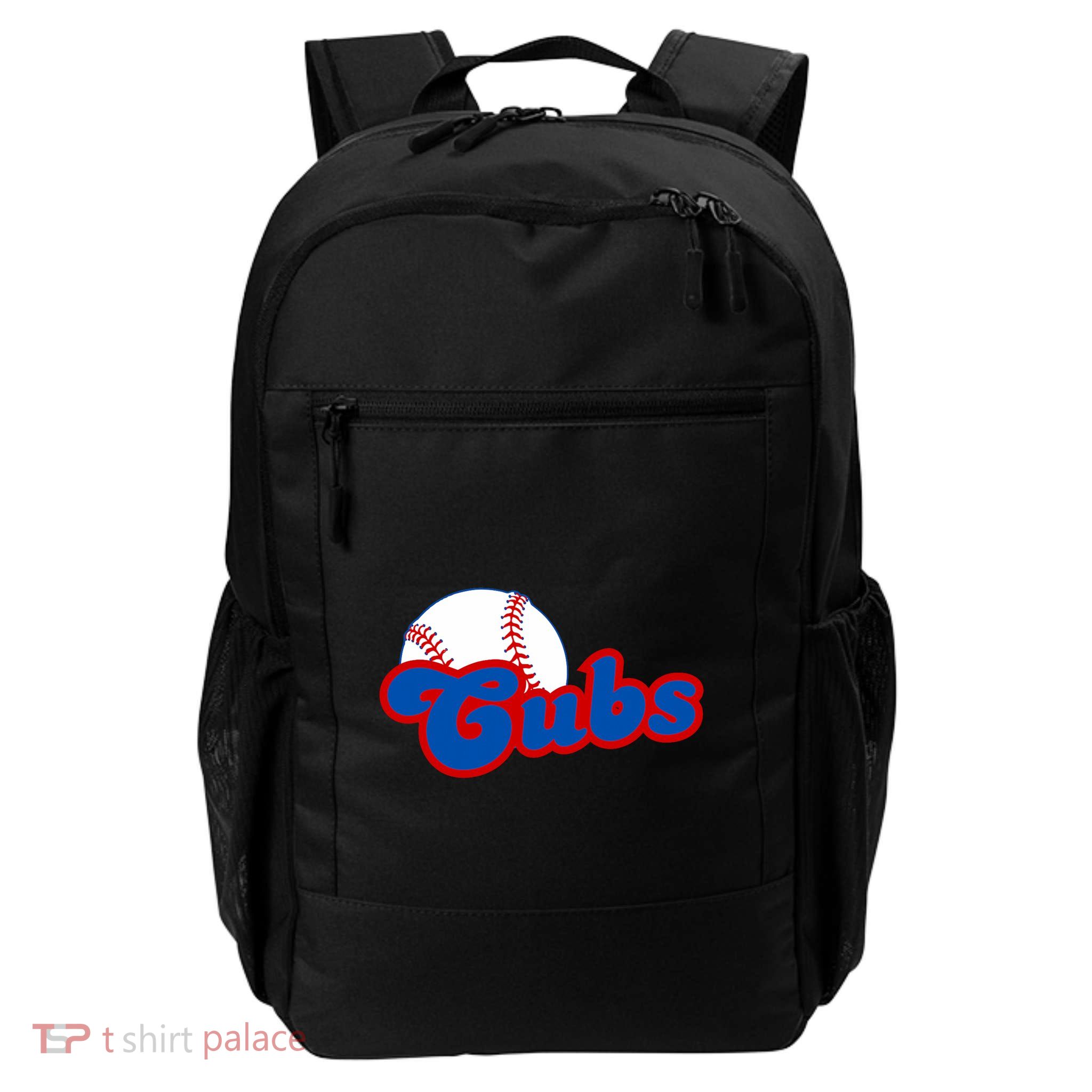 Cubs Vintage Retro Last Name Personalized Apparel Cubs Lover Backpack