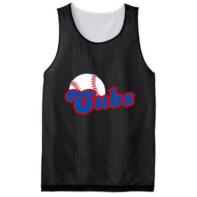 Cubs Vintage Retro Last Name Personalized Apparel Cubs Lover Mesh Reversible Basketball Jersey Tank